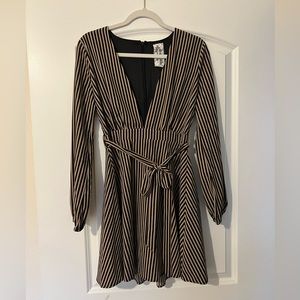 Long sleeved striped dress